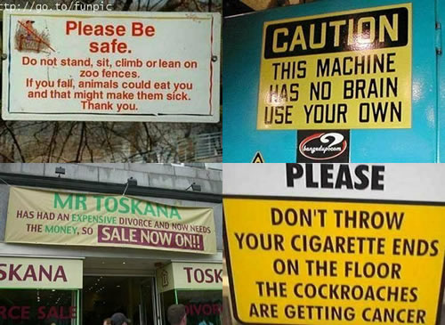 4 Funny Signs