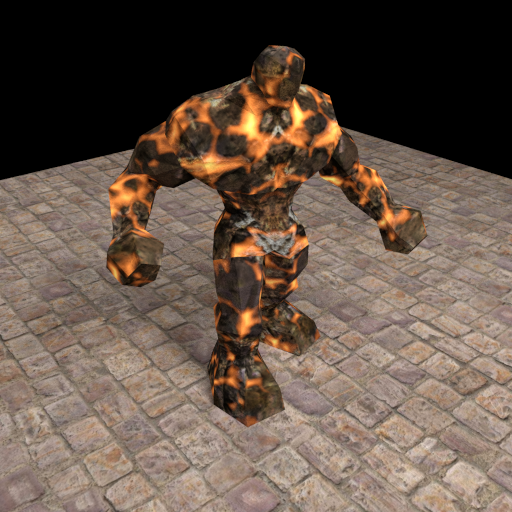 Low Poly Fire Giant