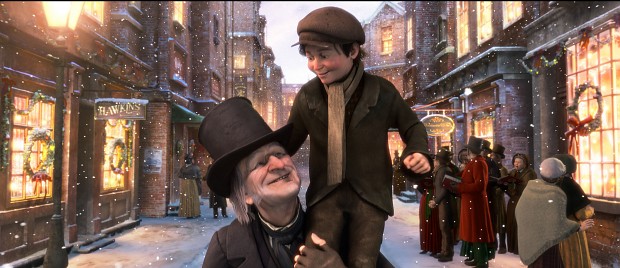 Scrooge and Tiny Tim. Merry Christmas!