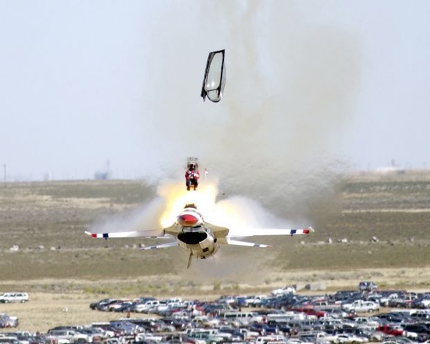 F-16 Airshow Ejection