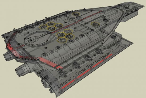 Lancer - Class Star Destroyer Version 4.0 X-Ray