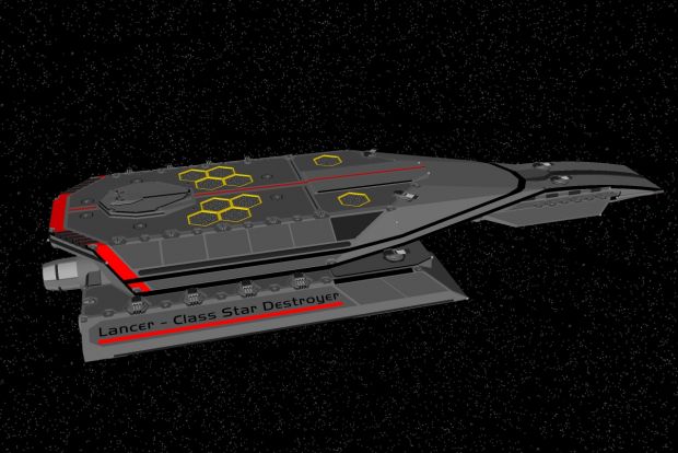Lancer - Class Star Destroyer Model In Space!!!