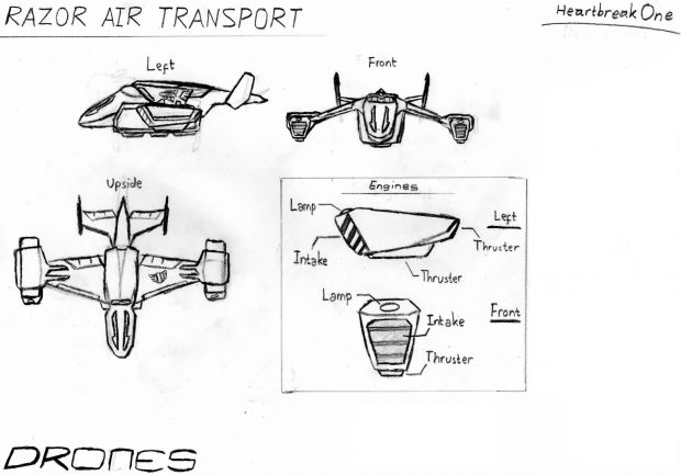 Drone's Razor Air Transport