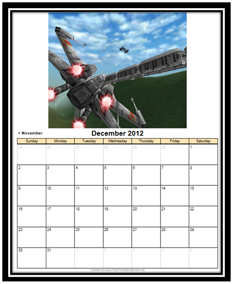 2012 VGAR Calendar