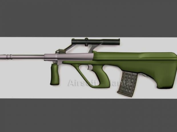  High Poly AUG-A1 (wip)