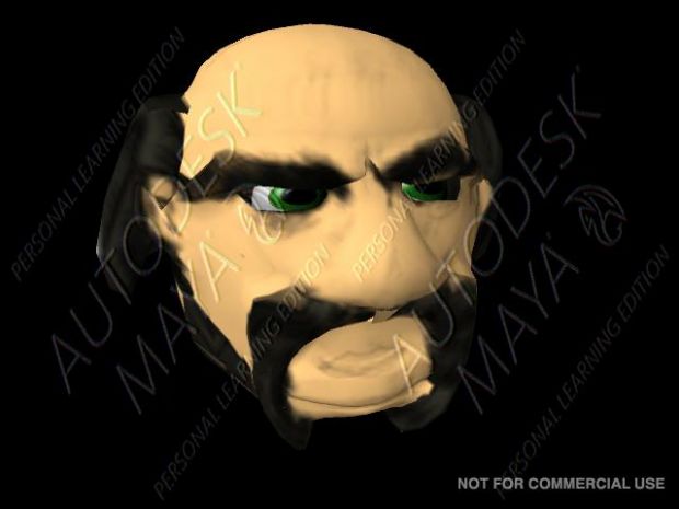 Kääpiö 3D pää / Dwarf 3D Head