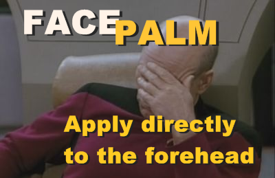 FacePalm - Apply Directly to the Forehead
