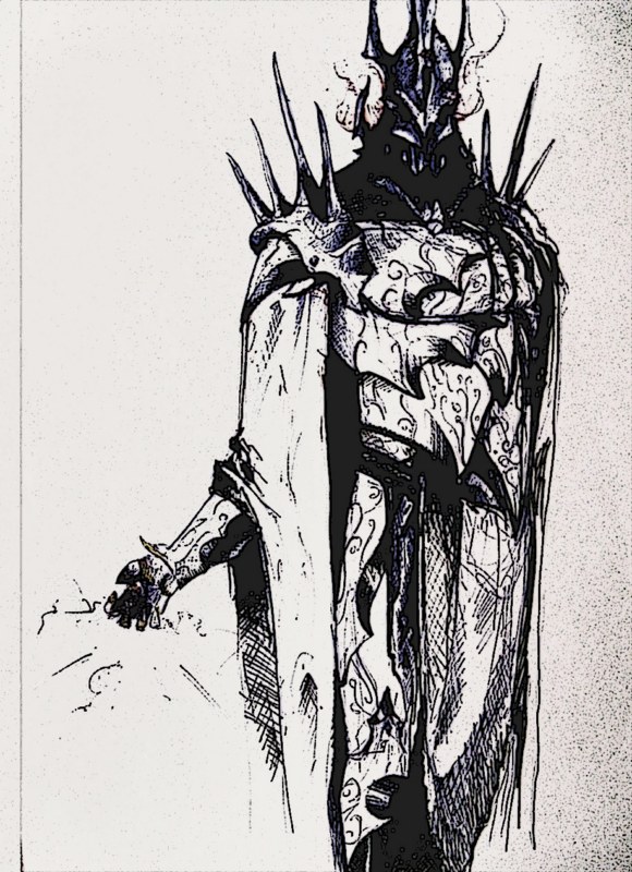 Drawing of Sauron