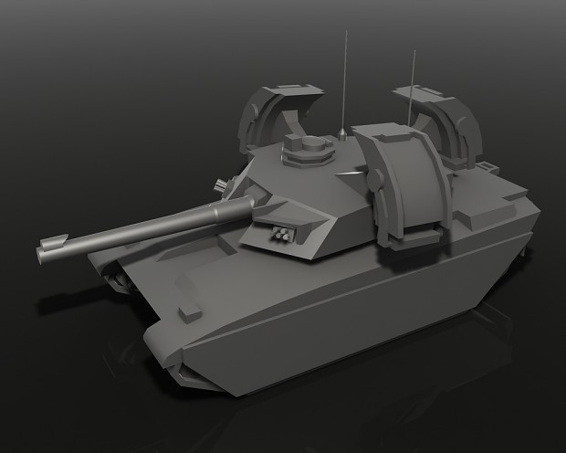 Mirage tank - Clay render