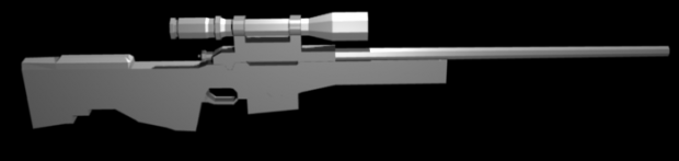 AWSM Sniper rifle (Low Poly)