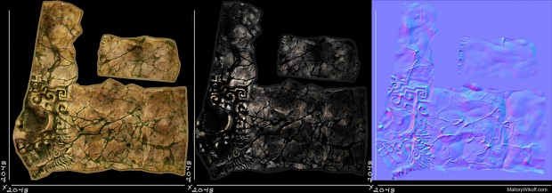 Mayan Death God Prop - Texture Sheet
