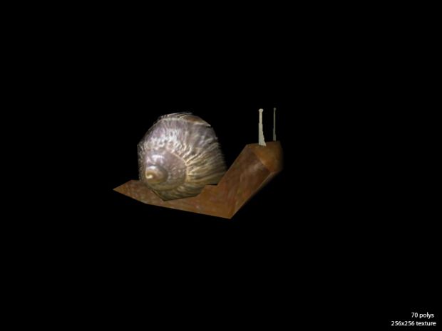 Low poly Snail