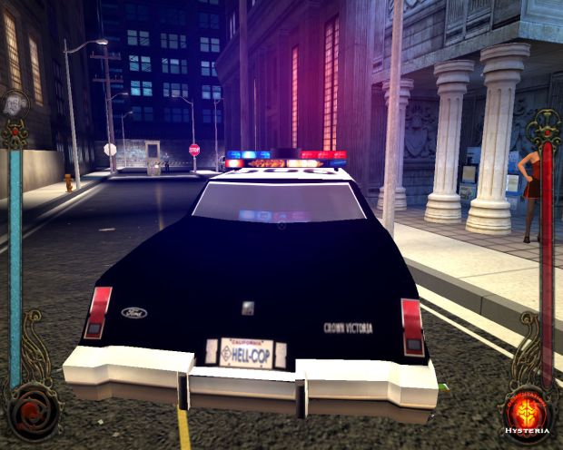 Police Cruiser rear view