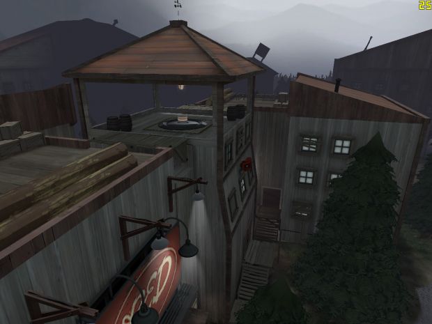 A picture of my map, arena_gloom. (TF2)