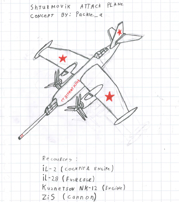 Concept "Shturmovik attack plane"