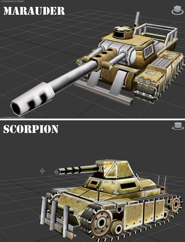 C&C Generals - GLA Marauder and Scorpion tanks