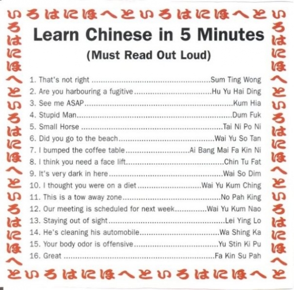 Learn to Speak Chinese in just 5 Minutes