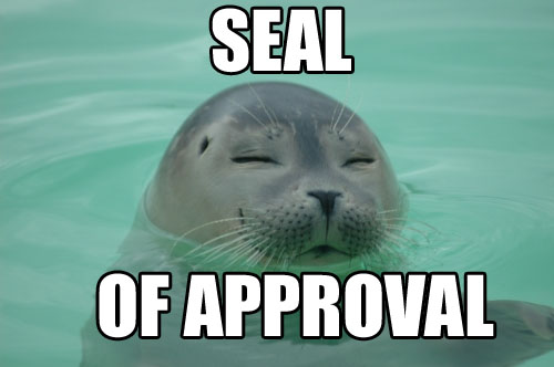 Seal of Approval.