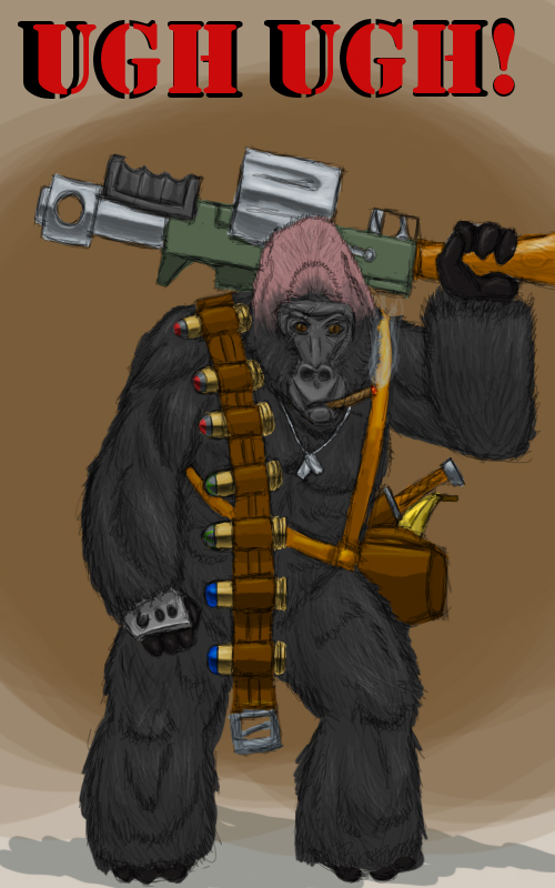 War Gorilla Concept color
