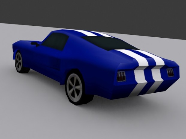 Mustang Fastback Texture WIP