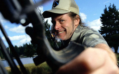 Ted Nugent with a Bow