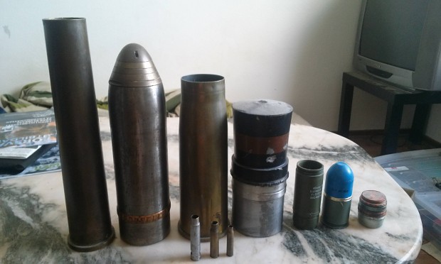 Some type of shells and ammunition