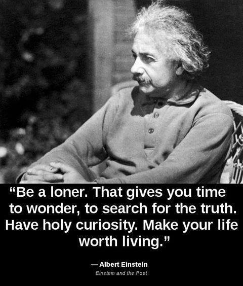 Einstein on being a loner
