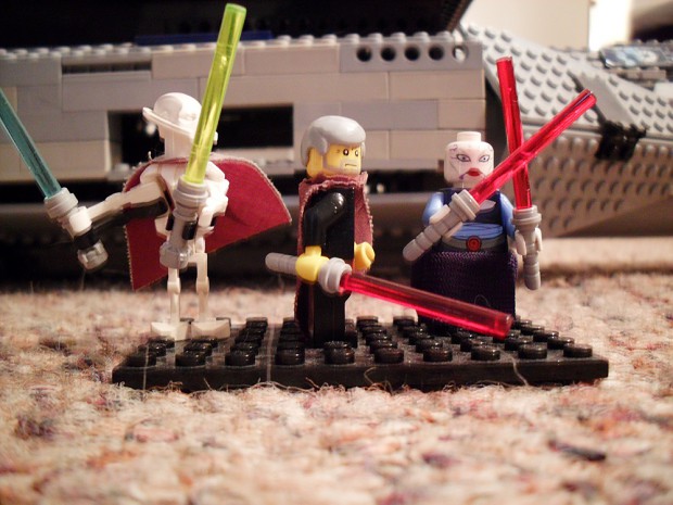 Dooku, Grevious, Asajj and a Province Class