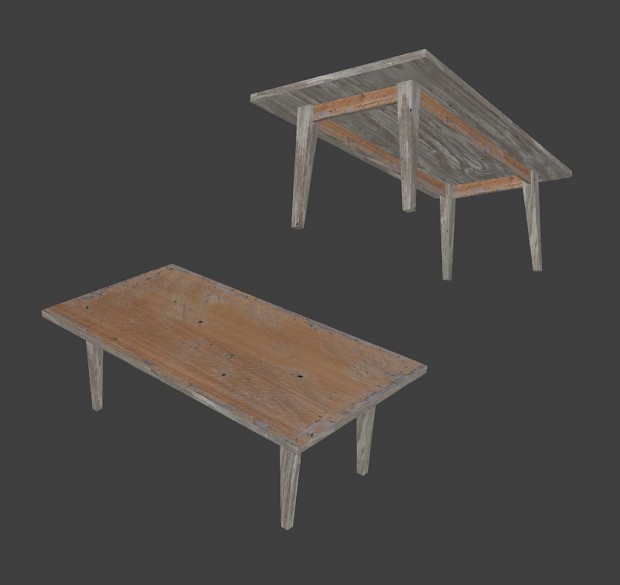 More WIP screenshots and a simple table prop