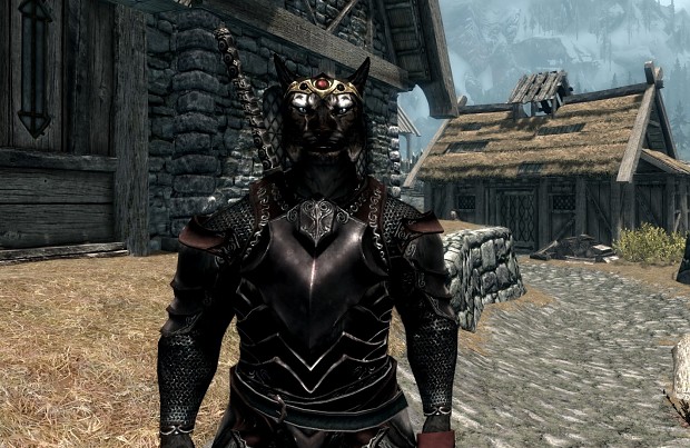 Custom Ebony Armor in Skyrim