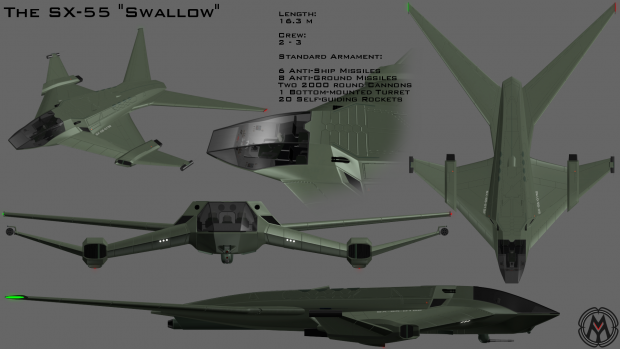 The SX-55 "Swallow" Gunship