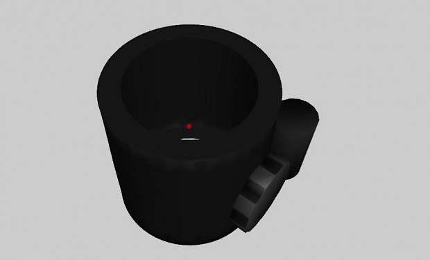 smoothened red dot sight