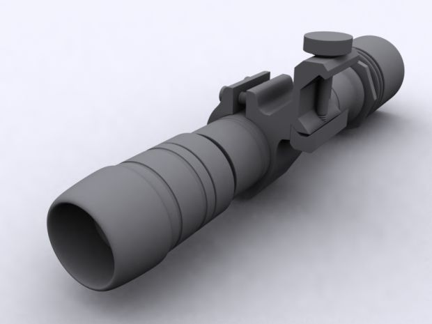M16A4 Flashlight Attachment - Highpoly