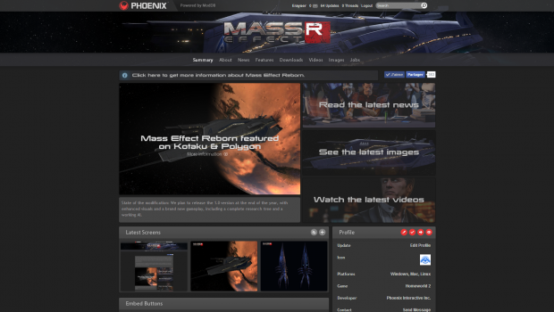 Mass Effect Reborn - Page Design V3