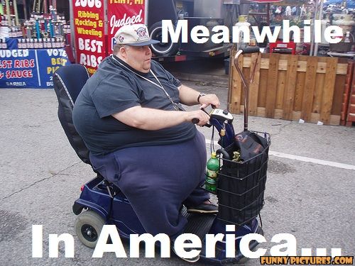 DON'T LAUGH! Being so fat is a handicap!!