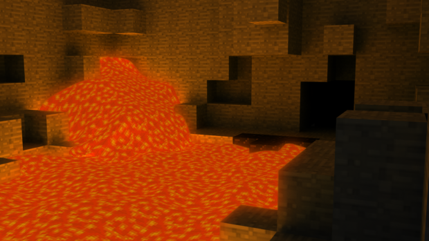 Minecraft - Lava pool