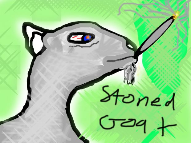 Stoned goat XD