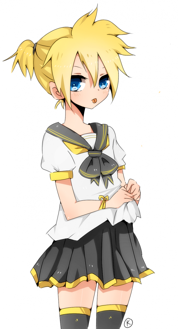 Len in a skirt!