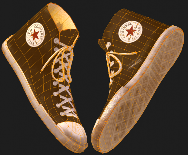 Sneakers wireframe