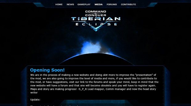 Tiberian Eclipse Website Concept 1