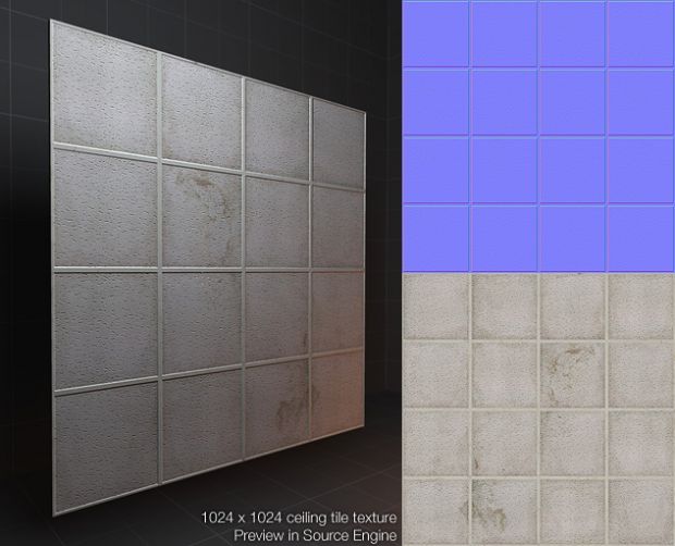 Ceiling Tile Texture