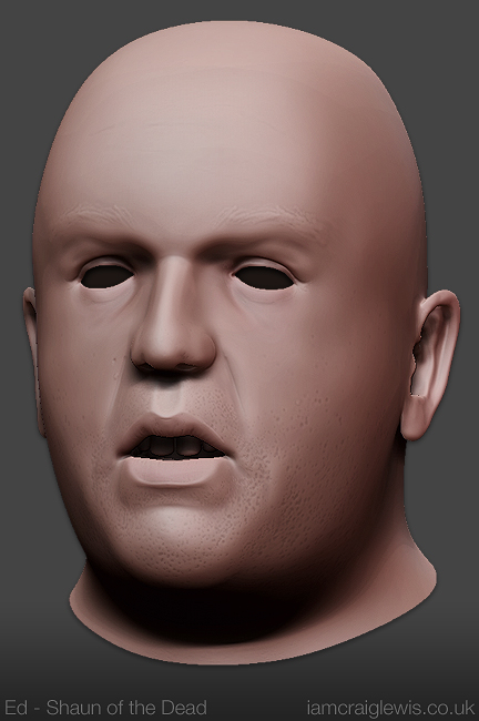 Ed from Shaun of the Dead - Zbrush Sculpt