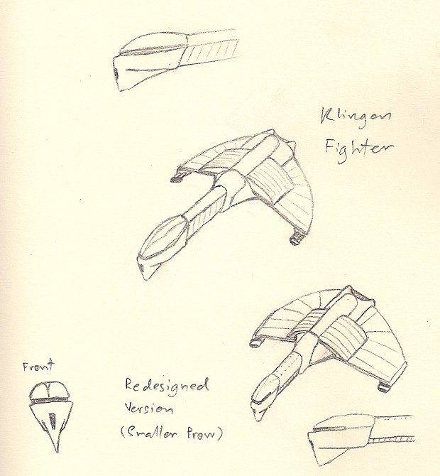 Star Trek >>> Klingon Fighter Design