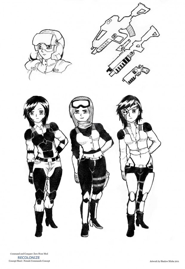 Female Commando concept