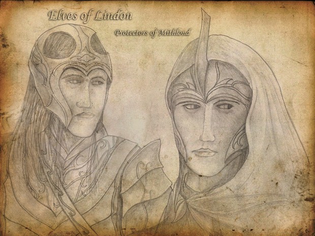 Elven portraits drawed in pencil