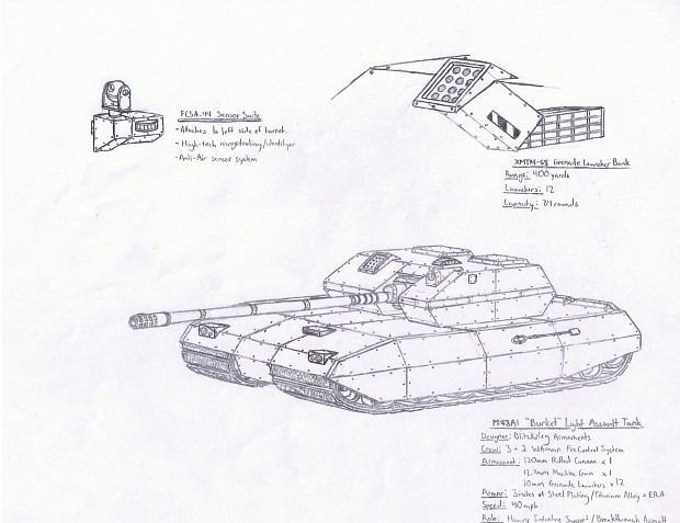 M48A1 ‘Burket’ Light Assault Tank