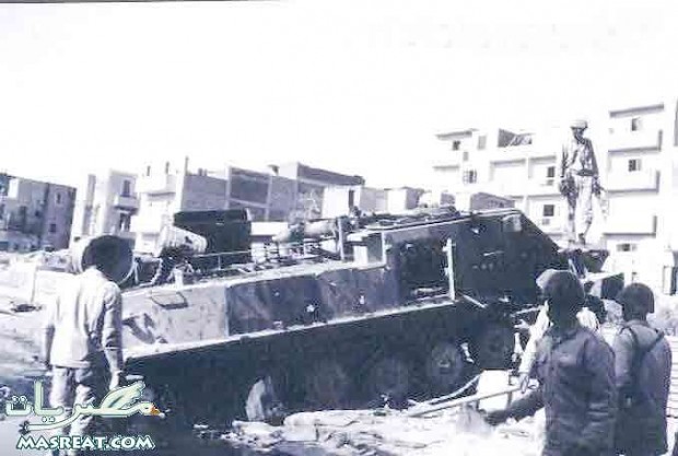 destroyed Israeli captured Egyptian APC