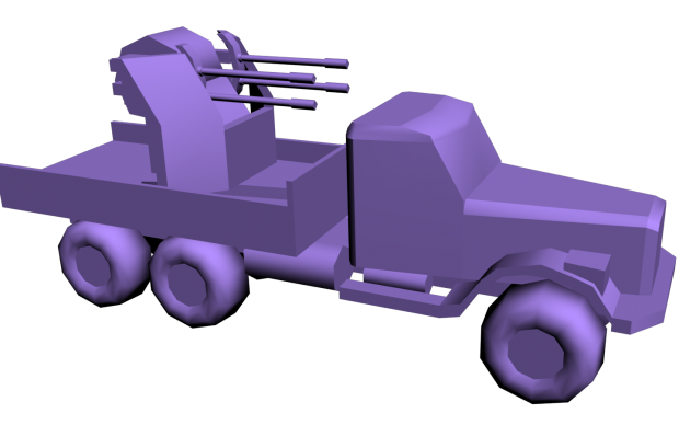 Quad KrAZ with all boxes