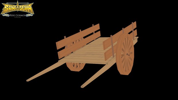 Village Object : Wooden handcart