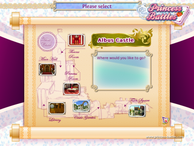 Princess Battles (map screen)